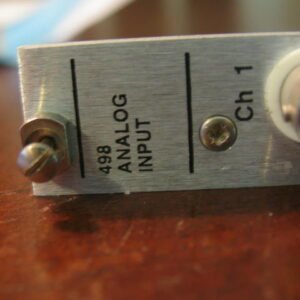 498 ANALOG INPUT